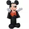 Gemmy Airblown Inflatable Mickey Mouse Vampire in Orange Bat Vest, Self-Inflates, G-220311 -Deals Gemmy Store 1445633