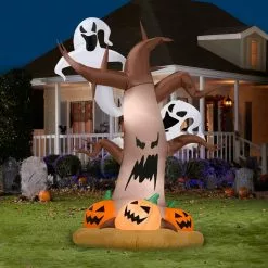 Gemmy Airblown-Dead Tree with Ghosts Pumpkins Halloween Inflatable 5 Gemmy Airblown-Dead Tree with Ghosts Pumpkins Halloween Inflatable -Deals Gemmy Store 1445707 A1