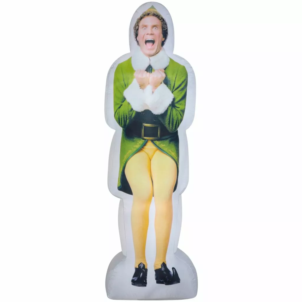Gemmy Photorealistic Airblown Excited Buddy the Elf Christmas Inflatable Decor, G-110799 3 Gemmy Photorealistic Airblown Excited Buddy the Elf Christmas Inflatable Decor, G-110799