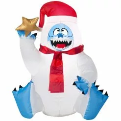 Gemmy Airblown-Sitting Bumble Holding Star Inflatable Decor, G-37179