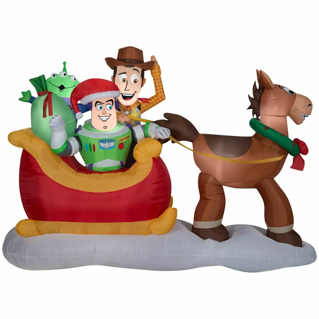 Gemmy Airblown-Toy Story with Sleigh Inflatable Decor, G-37598 3 Gemmy Airblown-Toy Story with Sleigh Inflatable Decor, G-37598