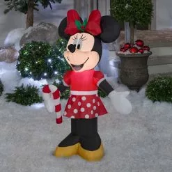 Gemmy Airblown-Minnie Holding Candy Cane Inflatable Decor, G-39049 5 Gemmy Airblown-Minnie Holding Candy Cane Inflatable Decor, G-39049 -Deals Gemmy Store 1454566 A1