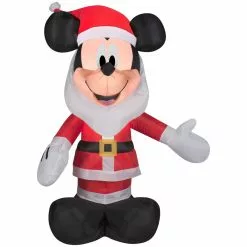 Gemmy Airblown Mickey with Santa Beard Christmas Inflatable 7 Gemmy Airblown Mickey with Santa Beard Christmas Inflatable -Deals Gemmy Store 1483342 A2