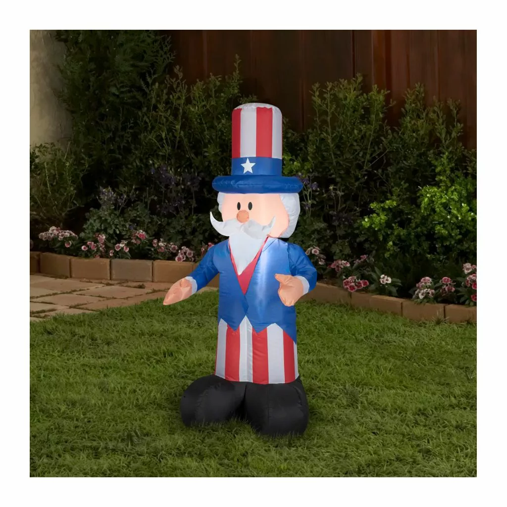 Gemmy Outdoor Airblown Inflatable Uncle Sam, 4 ft., G-44244 4 Gemmy Outdoor Airblown Inflatable Uncle Sam, 4 ft., G-44244 - Image 2