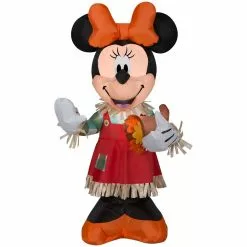 Gemmy 3.5 ft. Airblown Inflatable Minnie Holding Cornucopia, G-2262226