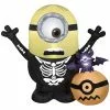 Gemmy Air-Blown Minion Skeleton with Pumpkin Scene Inflatable, Self-Inflates, G-225046 1 Gemmy Air-Blown Minion Skeleton with Pumpkin Scene Inflatable, Self-Inflates, G-225046 -Deals Gemmy Store 1547573