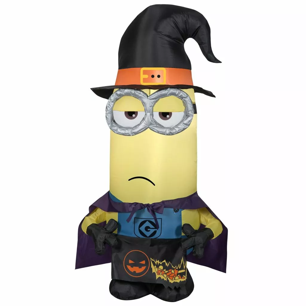 Gemmy Air-Blown Minion Kevin as Witch Inflatable, Self-Inflates, G-225176 3 Gemmy Air-Blown Minion Kevin as Witch Inflatable, Self-Inflates, G-225176
