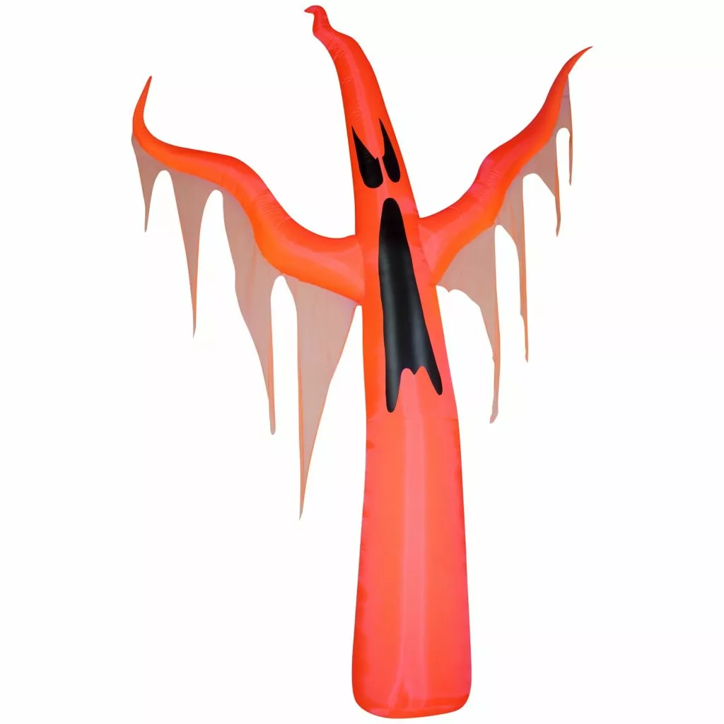 Gemmy Neon Airblown with Black Light, Orange Ghost 3 Gemmy Neon Airblown with Black Light, Orange Ghost