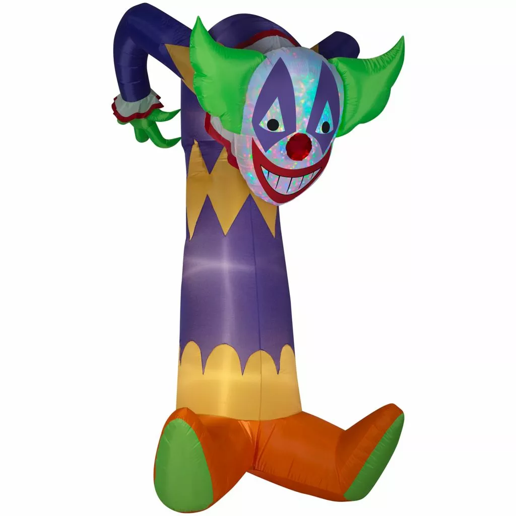 Gemmy Projection Airblown Inflatable Kaleidoscope Clown Decoration, Self-Inflates, Lights Up, G-75464 3 Gemmy Projection Airblown Inflatable Kaleidoscope Clown Decoration, Self-Inflates, Lights Up, G-75464