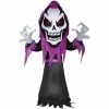 Gemmy Airblown Inflatable Skeleton Reaper Decoration with Red LED Eyes, Self-Inflates, Lights Up, G-221979 1 Gemmy Airblown Inflatable Skeleton Reaper Decoration with Red LED Eyes, Self-Inflates, Lights Up, G-221979 -Deals Gemmy Store 1547597