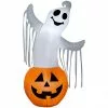 Gemmy Air-Blown Ghost in a Pumpkin Inflatable, Self-Inflates -Deals Gemmy Store 1547636