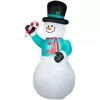 Gemmy Airblown Inflatable Snowman with Candy Cane -Deals Gemmy Store 1572768