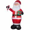 Gemmy Airblown Inflatable Santa with Gift and Candy Cane -Deals Gemmy Store 1572769