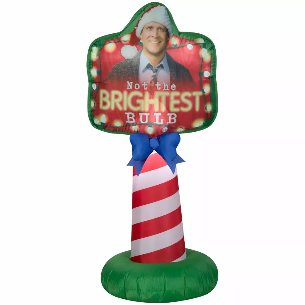 Gemmy National Lampoon's Christmas Vacation Not the Brightest Bulb Sign 3 Gemmy National Lampoon's Christmas Vacation Not the Brightest Bulb Sign