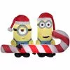 Gemmy Airblown Inflatable Minions Carrying Candy Cane -Deals Gemmy Store 1572850