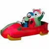 Gemmy Animated Airblown Penguin with Snowman on Bobsled Decor, G-88259 1 Gemmy Animated Airblown Penguin with Snowman on Bobsled Decor, G-88259 -Deals Gemmy Store 1624148