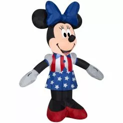 Gemmy Airblown Patriotic Minnie Mouse Decor