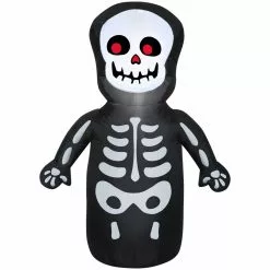 Gemmy Airblown Happy Skeleton Inflatable Decoration, G-224430