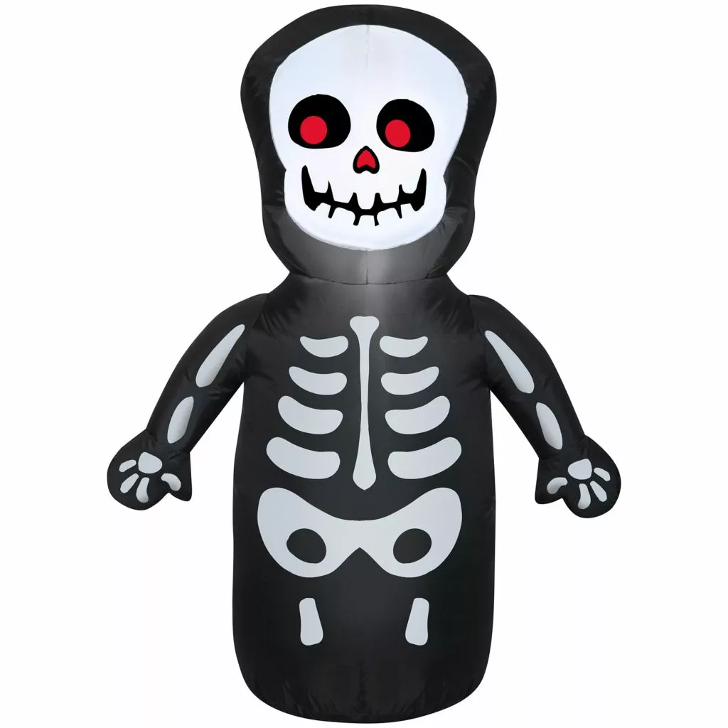 Gemmy Airblown Happy Skeleton Inflatable Decoration, G-224430 3 Gemmy Airblown Happy Skeleton Inflatable Decoration, G-224430