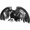 Gemmy Airblown Mixed Media Crow with Skull Inflatable Decoration, G-224694