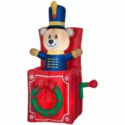 Gemmy Animated Airblown Inflatable Bear Pop Up