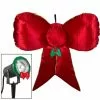 Gemmy Airblown Mixed Media Hanging Velvet Bow, Red/Gold with External Spotlight 1 Gemmy Airblown Mixed Media Hanging Velvet Bow, Red/Gold with External Spotlight -Deals Gemmy Store 1736981