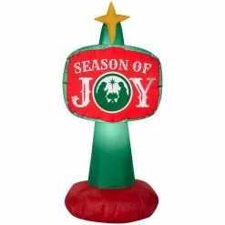 Gemmy Airblown Inflatable Outdoor Season of Joy Sign