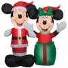 Gemmy Airblown Inflatable Santa Mickey and Minnie Scene, Disney 2 Gemmy Airblown Inflatable Santa Mickey and Minnie Scene, Disney -Deals Gemmy Store 1737015