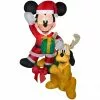Gemmy Airblown Inflatable Hanging Mickey and Pluto, Disney -Deals Gemmy Store 1737021