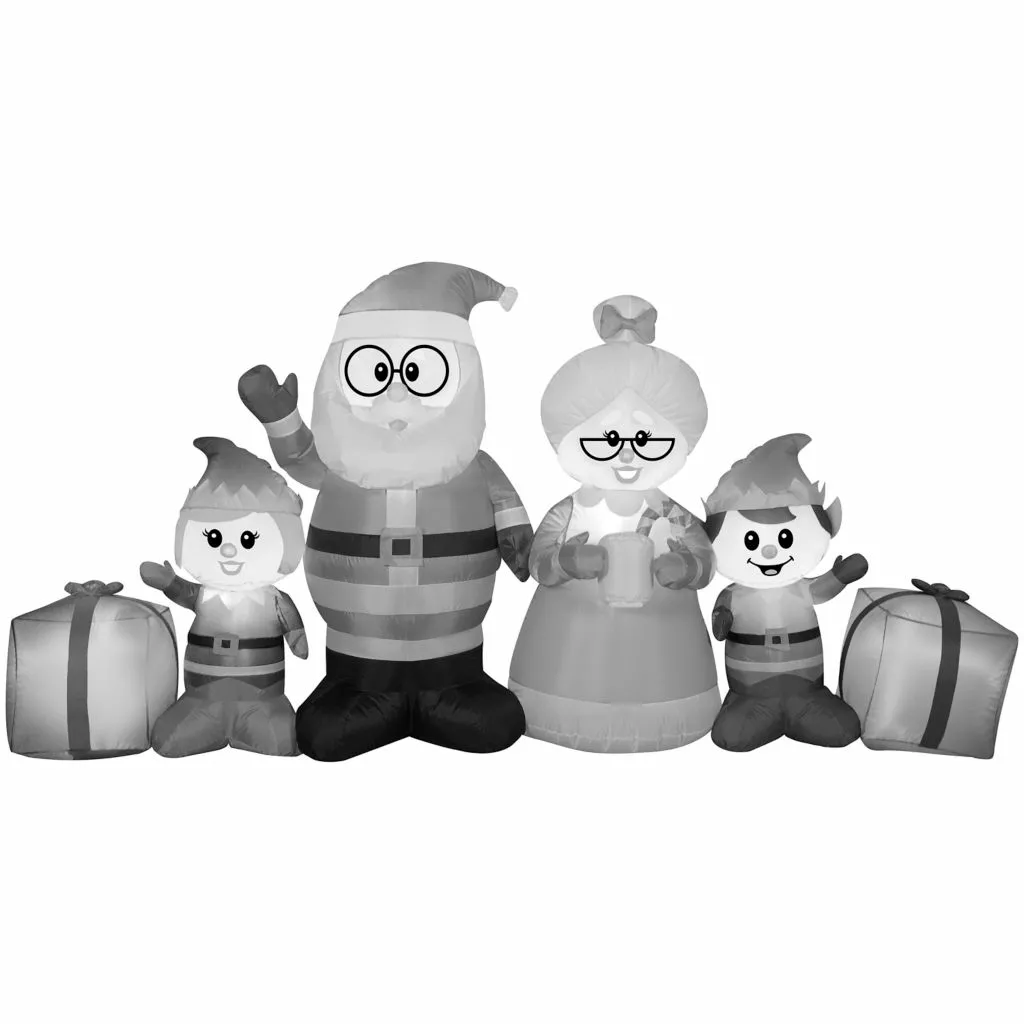 Gemmy Airblown Inflatable Santa Claus Family Collection Scene 3 Gemmy Airblown Inflatable Santa Claus Family Collection Scene