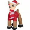 Gemmy Airblown Inflatable Standing Rudolph in Santa Hat and Scarf, Rudolph 1 Gemmy Airblown Inflatable Standing Rudolph in Santa Hat and Scarf, Rudolph -Deals Gemmy Store 1737068