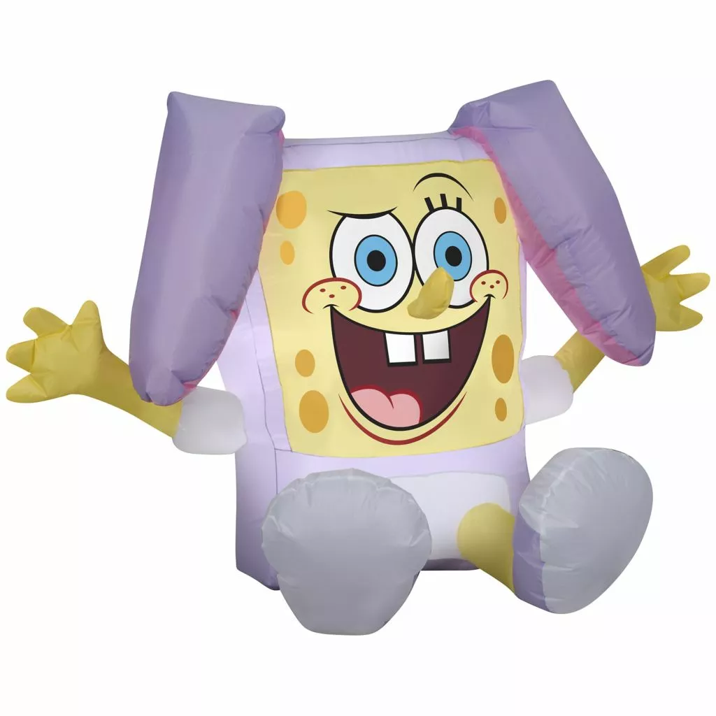 Gemmy Airblown Spongebob In Easter Outfit SM 3 Gemmy Airblown Spongebob In Easter Outfit SM