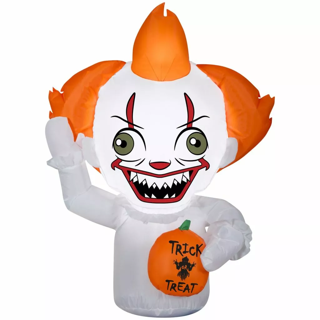 Gemmy Airblown Inflatable Stylized Pennywise CarBuddy 3 Gemmy Airblown Inflatable Stylized Pennywise CarBuddy