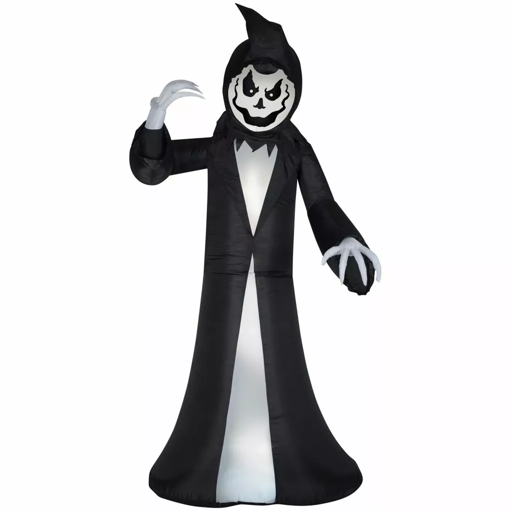 Gemmy Animated Airblown Inflatable Head-Turning Reaper 3 Gemmy Animated Airblown Inflatable Head-Turning Reaper