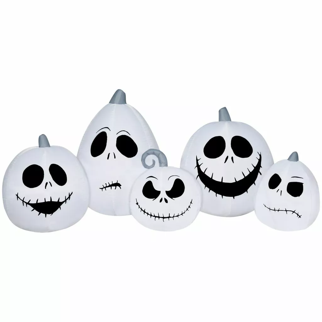 New! Gemmy Airblown Inflatable Jack Skellington White Pumpkin Faces Collection Scene 3 New! Gemmy Airblown Inflatable Jack Skellington White Pumpkin Faces Collection Scene