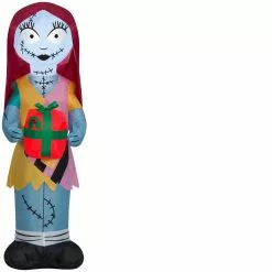 New! Gemmy Airblown Inflatable Sally with Gift Box, G-116473