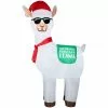 New! Gemmy Airblown Inflatable No Drama Fa-La-La-La Christmas Llama, G-117301