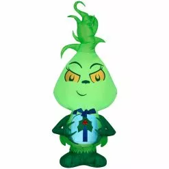 New! Gemmy Airblown Inflatable Little Grinch, G-117629