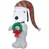 New! Gemmy Airblown Inflatable Snoopy with Wreath, G-119004 -Deals Gemmy Store 1935147