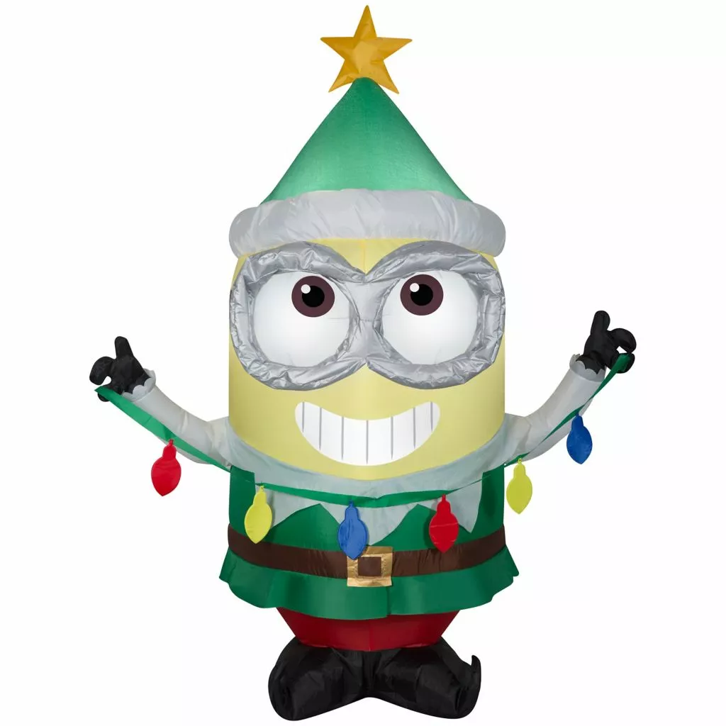 New! Gemmy Airblown Inflatable Minion Dave with Light String, G-119007 3 New! Gemmy Airblown Inflatable Minion Dave with Light String, G-119007