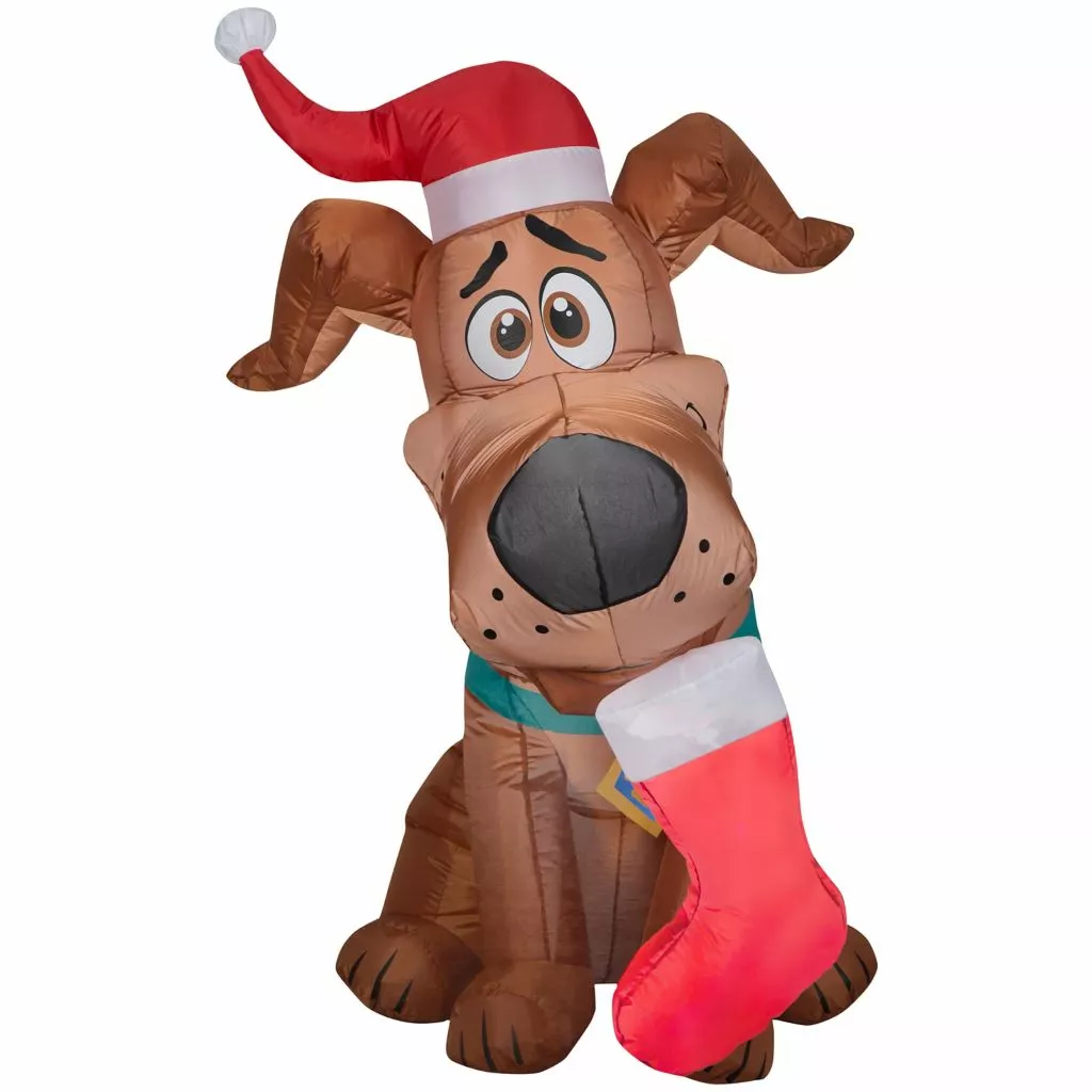 New! Gemmy Airblown Inflatable SCOOB with a Christmas Stocking, G-119294 3 New! Gemmy Airblown Inflatable SCOOB with a Christmas Stocking, G-119294