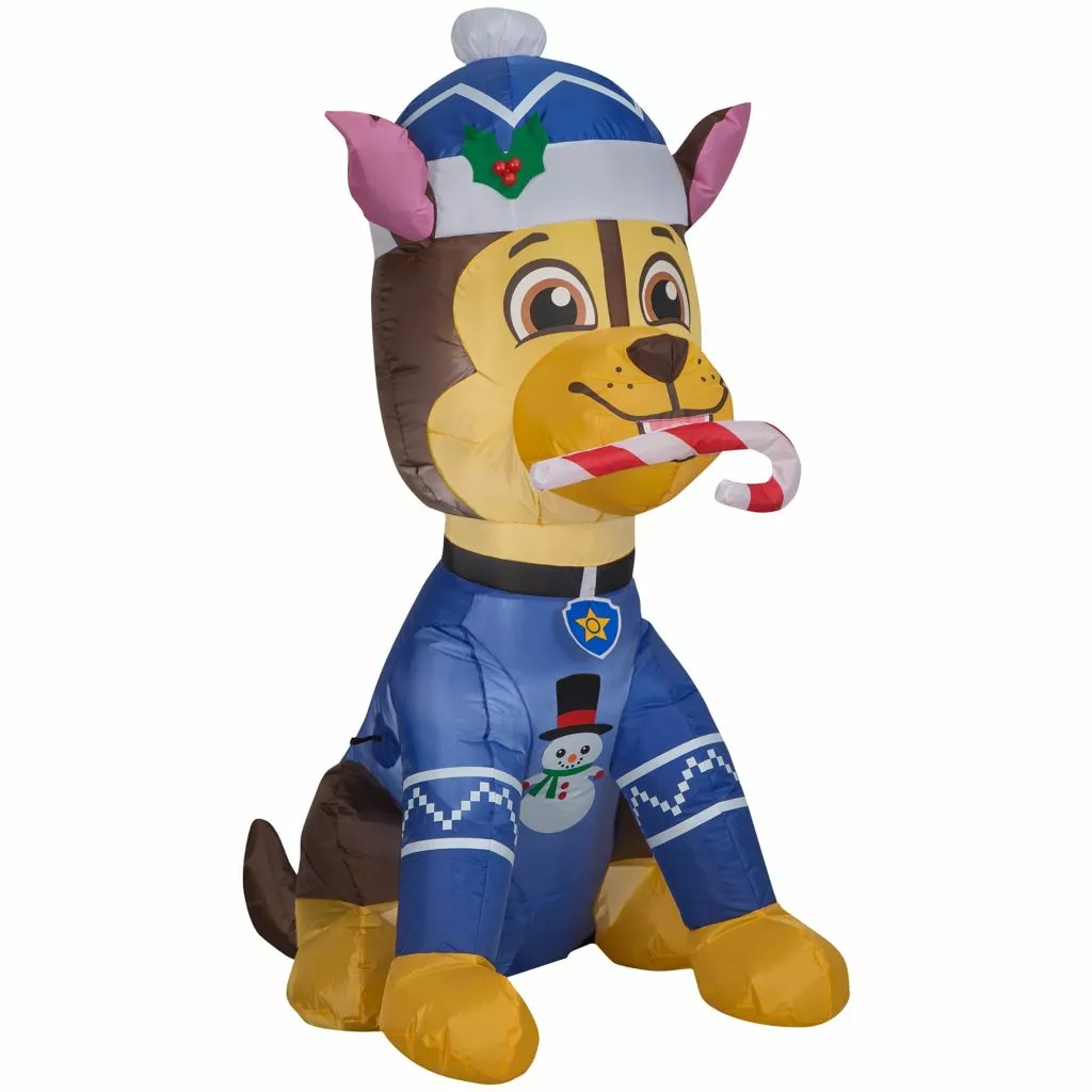 New! Gemmy Airblown Inflatable Chase in Snowman Sweater, G-119313 3 New! Gemmy Airblown Inflatable Chase in Snowman Sweater, G-119313