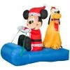 New! Gemmy Airblown Inflatable Mickey Mouse and Pluto Sledding Scene, G-88722 1 New! Gemmy Airblown Inflatable Mickey Mouse and Pluto Sledding Scene, G-88722 -Deals Gemmy Store 1935173